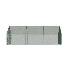 i.Pet Chicken Coop Cage 3 x 6 x 2m Galvanised Steel