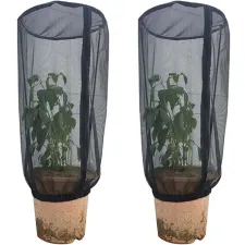 2-Piece Fruit Tree Netting 25 x 50 cm with Zipper, Mesh Cover Only