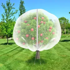 10 Pack 10 x 10ft Fruit Tree Netting Bags with Zipper and Drawstring