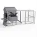 i.Pet Extra Large Wooden Chicken Coop Rabbit Hutch Outdoor Run Grey White 228cm