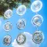 Reflective 3D Stainless Steel Wind Spinner Bird Deterrent Garden Decor