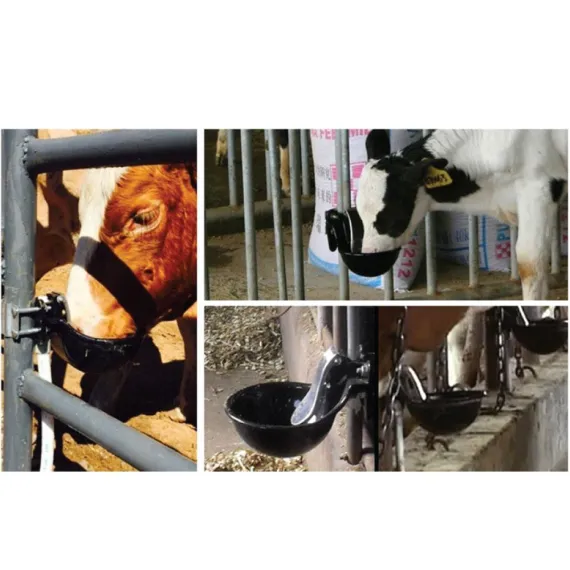 21.5cm Cattle Drinking Bowl - Iron Cast Mounted Automatic Water Cow Horse Trough image: 4