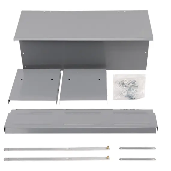 10KG 12.5L Garden Farm Automatic Food Storage Box Stand Chicken Feeder Poultry image: 4