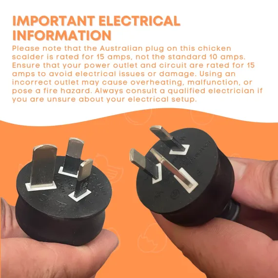 70L Electric Chicken Scalder Machine - Stainless Steel Poultry Turkey Scalding image: 1