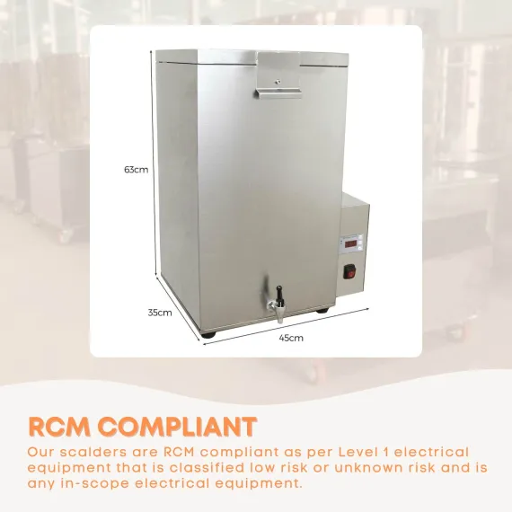 70L Electric Chicken Scalder Machine - Stainless Steel Poultry Turkey Scalding image: 5