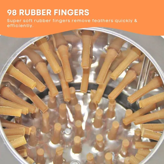 30cm Bird Feather Plucker Machine - Electric Automatic Quail Pigeon Defeathering image: 5