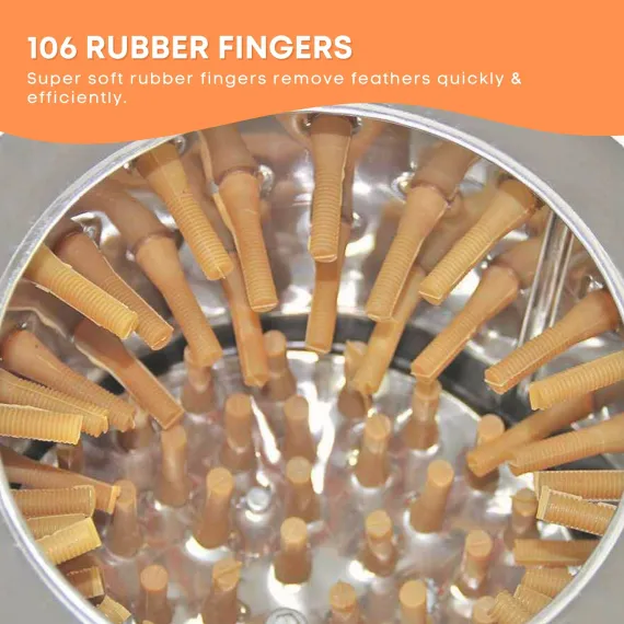 Free Shipping 50cm Chicken Feather Plucker Machine Electric Automatic Poultry image: 6