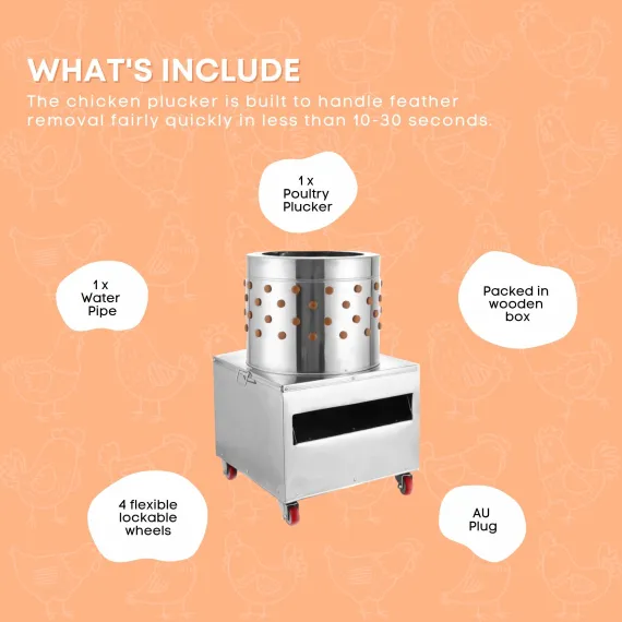 Free Shipping 50cm Chicken Feather Plucker Machine Electric Automatic Poultry image: 7