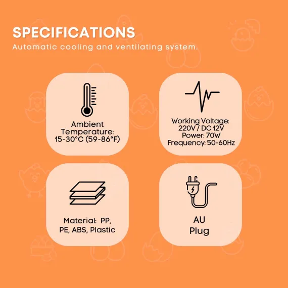 Automatic 8 / 18 Egg Incubator - Electrical Turning Chicken Quail Duck Hatching image: 10
