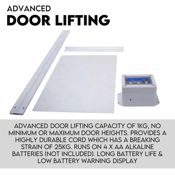 Chicken Coop Door with Digital LCD Screen to manage Timer and Sensor image: 2