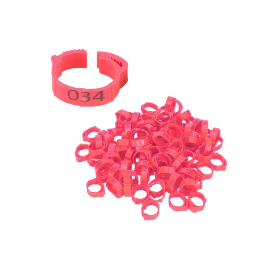 Chicken Duck Goose Leg Rings 100pcs Numbered Ankle Bands Bird ID Tags Farm Use - Green image: 6