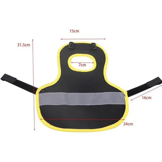 4 Pcs Camouflage Green High Visibility Chicken & Duck Safety Vest - Reflective Poultry Jacket image: 5