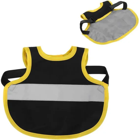 4 Pcs Camouflage Green High Visibility Chicken & Duck Safety Vest - Reflective Poultry Jacket image: 8