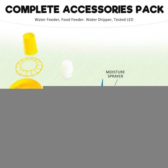 Rooster Farms Electric 96 Egg Incubator + Accessories for Chicken Quail Duck image: 6