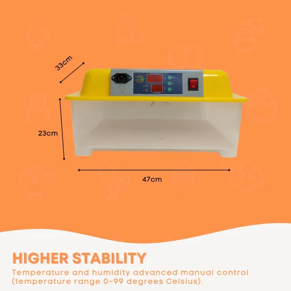 Rooster Farms Electric 24 Egg Incubator + Accessories for Chicken Quail Duck image: 3