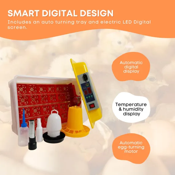 Rooster Farms Electric 24 Egg Incubator + Accessories for Chicken Quail Duck image: 5
