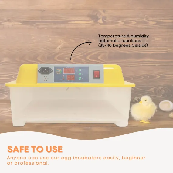Rooster Farms Electric 24 Egg Incubator + Accessories for Chicken Quail Duck image: 6