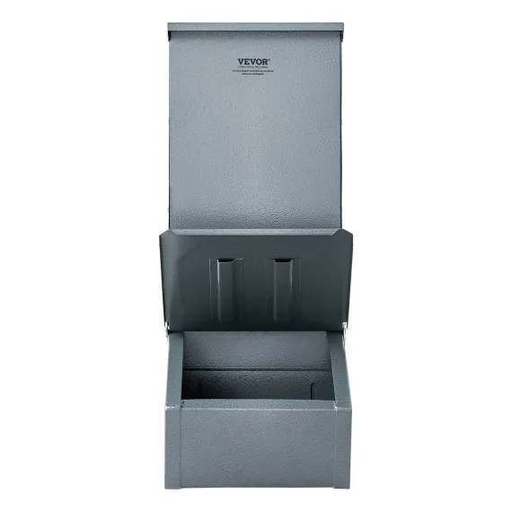 VEVOR Hog Feeder 2.2 Bushel Metal Double Door Pig Feeder Feeding up to 5 Hogs image: 9