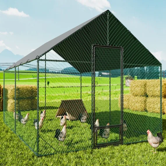 XL Chicken Coop 276x405x300cm Large Hen House Cage image: 2