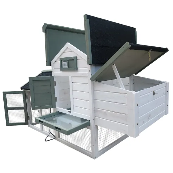 YES4PETS Medium Chicken Coop Rabbit Hutch Guinea Pig Cage Ferret House image: 1