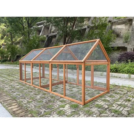 YES4PETS 350 CM XXL Chicken Coop Rabbit Hutch Ferret Cage Hen Chook Cat Kitten House With Run image: 6