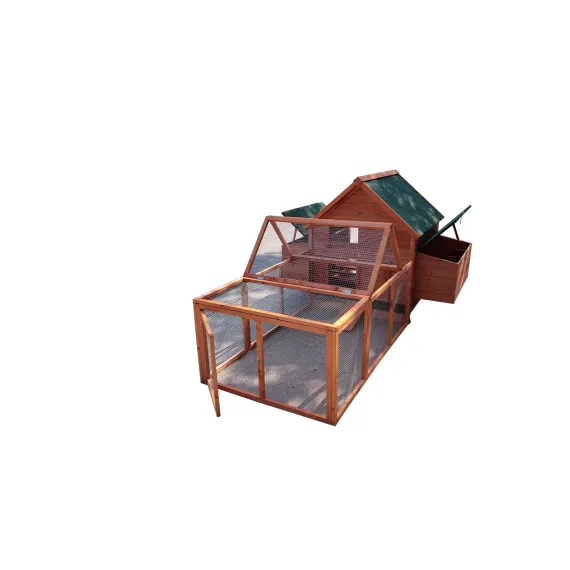 YES4PETS XL Chicken Coop Rabbit Hutch Ferret Cage Hen Chook Cat Kitten House With Run image: 1