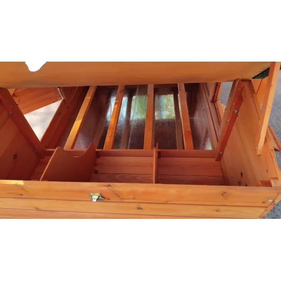 YES4PETS XL Chicken Coop Rabbit Hutch Ferret Cage Hen Chook Cat Kitten House With Run image: 5