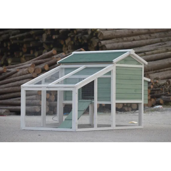 YES4PETS Green Large Chicken Coop Rabbit Hutch Ferret Guinea Pig Cage Hen Chook Cat Kitten House image: 5