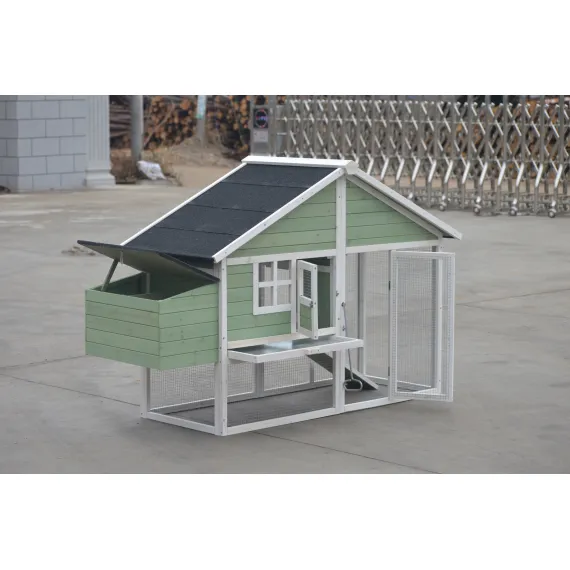 YES4PETS Green Large Chicken Coop Rabbit Hutch Ferret Cat Cage Hen Chook Cat Kitten House image: 4