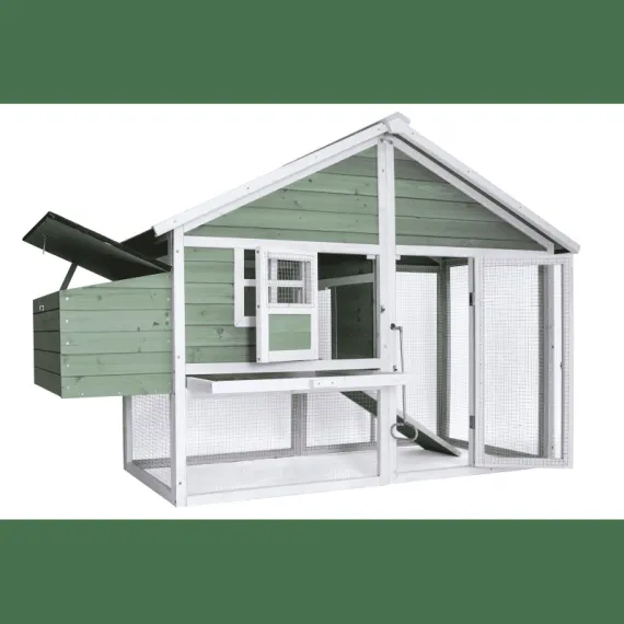 YES4PETS Green Large Chicken Coop Rabbit Hutch Ferret Cat Cage Hen Chook Cat Kitten House image: 5