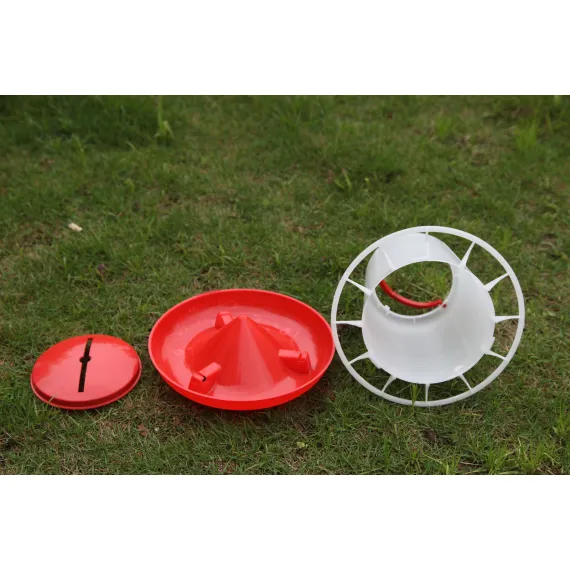 YES4PETS Farm Poultry Bird Chicken Water Drinker 3 L & 3 kg Food Grain Seed Feeder Set image: 3