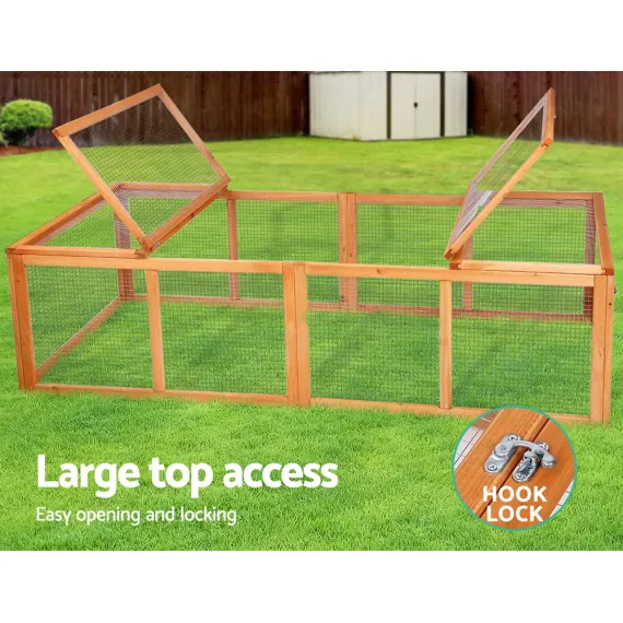 i.Pet Chicken Coop Rabbit Hutch 180cm Extra Large Wooden Chicken House Run XL Hen Cage image: 4