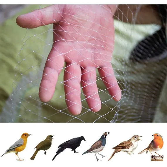 33 x 16 Ft Reusable Nylon Anti Bird Net Anti Bird Mesh Netting Anti Bird Protection Net for Garden Plant Fruit Crop Cage Protection Against Birds Deer Seagull Pigeon