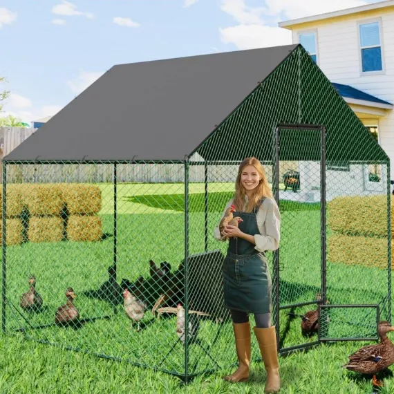 Large Chicken Coop Hen House Cage Enclosure 276 x 207 x 300cm
