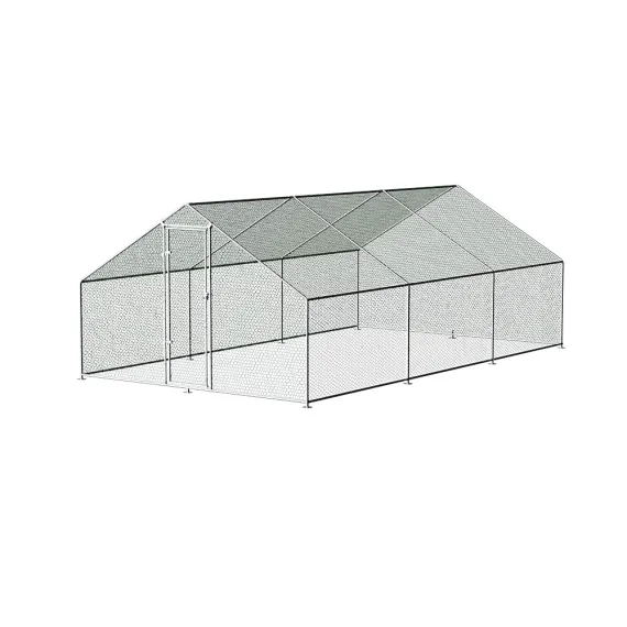 i.Pet Chicken Coop Cage 3 x 6 x 2m Galvanised Steel