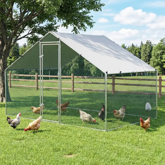 i.Pet Chicken Coop Outdoor Walk-In Run Hen Cage 3m x 2m x 2m