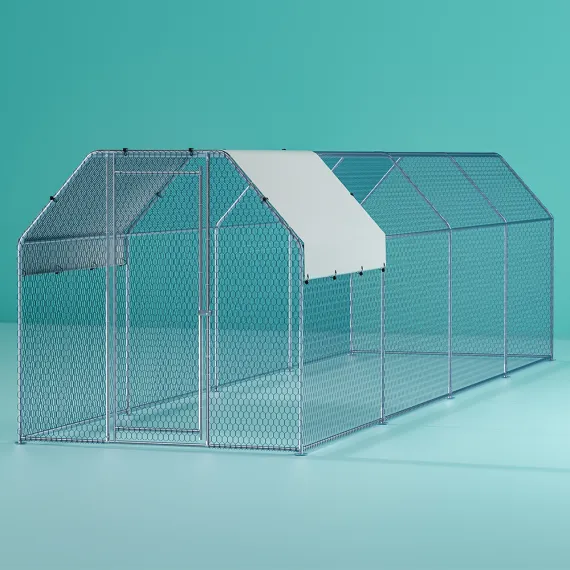 i.Pet Large Chicken Coop Walk-In Hen House 2m x 8m x 2m