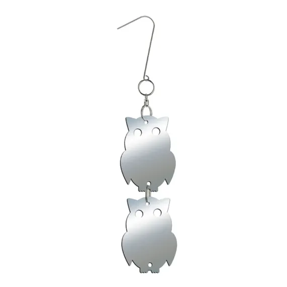 8 PCS Reflector Mirror Bird Scare Device, Owl Hanging