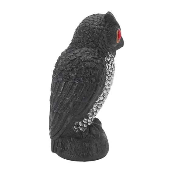 Owl Bird Deterrent Garden Plastic Red-Eyes Owl, Wear-Resistant