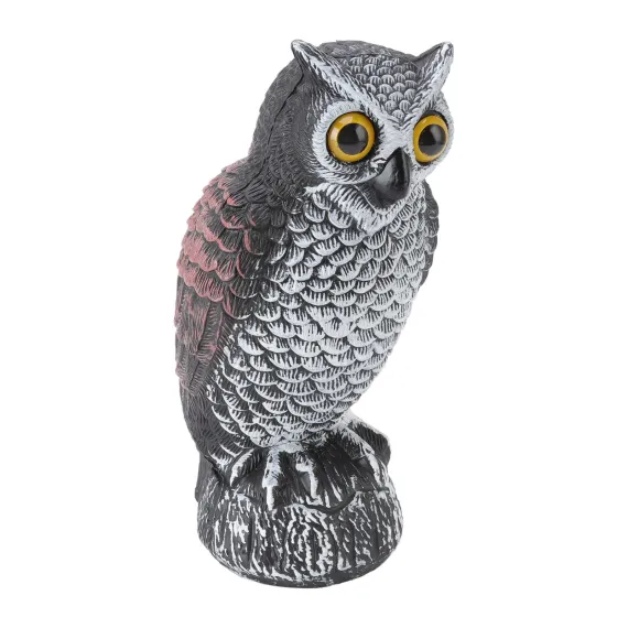 Plastic Owl Bird Deterrent for Gardens, Waterproof and Sun-Resistant