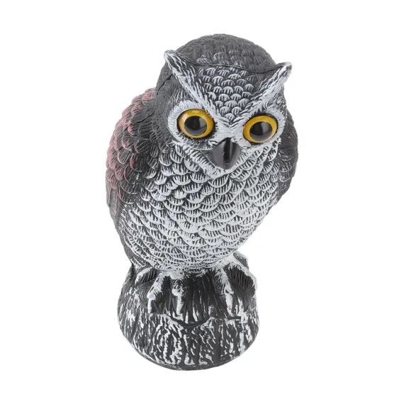 Plastic Owl Bird Deterrent for Gardens, Waterproof and Sun-Resistant