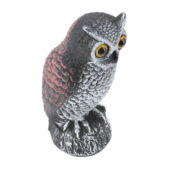 Plastic Owl Bird Deterrent for Gardens, Waterproof and Sun-Resistant