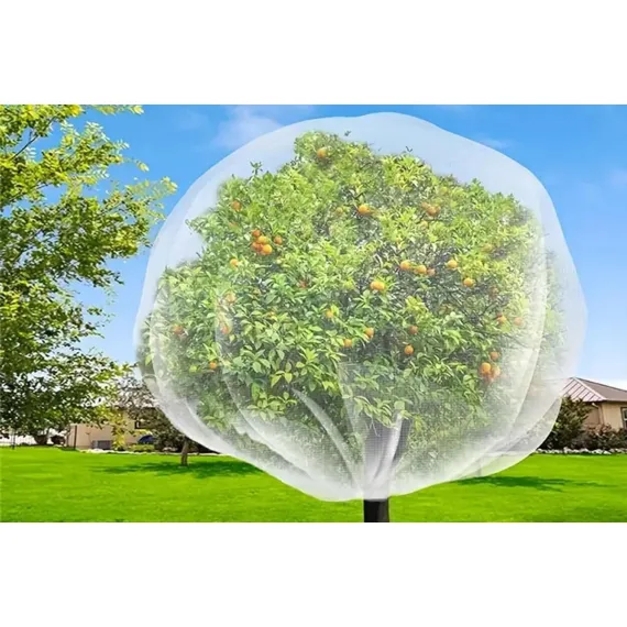 Bird Netting Garden Plant Cover, 60 Mesh PE, Zipper and Drawstring, 1.0 x 0.7m