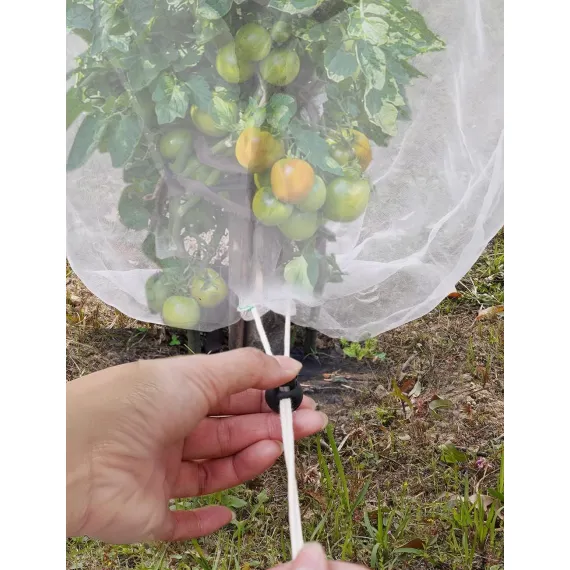 4-Pack Bird Netting Pest Barrier with Drawstring, 4.9ft x 3.3ft / 3.3ft x 2.7ft
