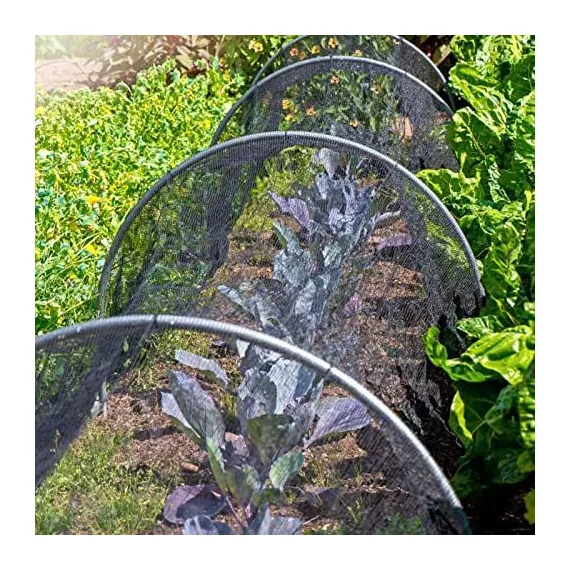 Mosquito Garden Mesh Netting 20 x 10 Ft / 3 x 6 m, Black, Fly & Bird Barrier
