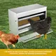 10kg Automatic Chook Chicken Feeder Poultry Auto Treadle Galvanised Metal Coop image: 2