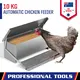 10KG 12.5L Garden Farm Automatic Food Storage Box Stand Chicken Feeder Poultry image: 1