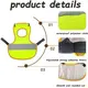 4 Pcs Camouflage Green High Visibility Chicken & Duck Safety Vest - Reflective Poultry Jacket image: 3