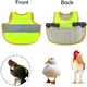4 Pcs Camouflage Green High Visibility Chicken & Duck Safety Vest - Reflective Poultry Jacket image: 6