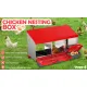 VaKa Chicken Hen Coop Hutch 3 Hole Inside Outside Roll Away Lay Egg Nesting Box image: 2